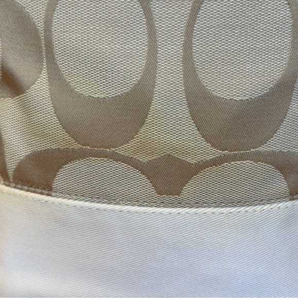 Coach Vintage Y2K Signature Stripe Swingpack Crossbody Bag w/Leather Trim - Picture 14 of 16